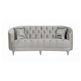 Coaster Avonlea Sloped Arm Tufted Sofa Grey Model 508461